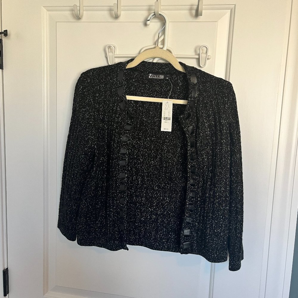 New York & Company Black Cardigan Size Small